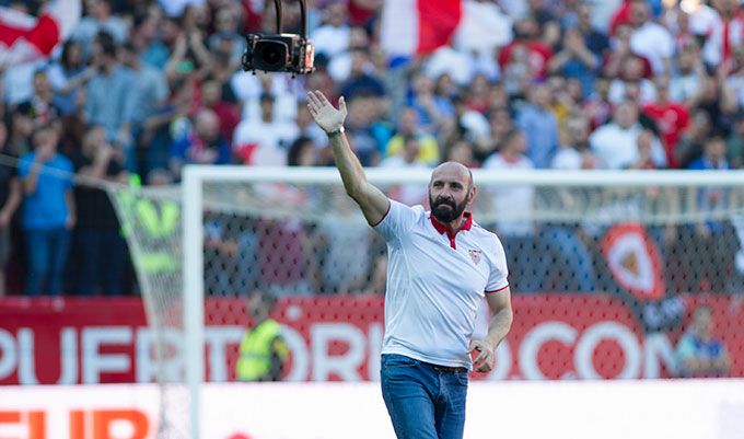  Monchi, en su despedida del Sánchez-Pizjuán.