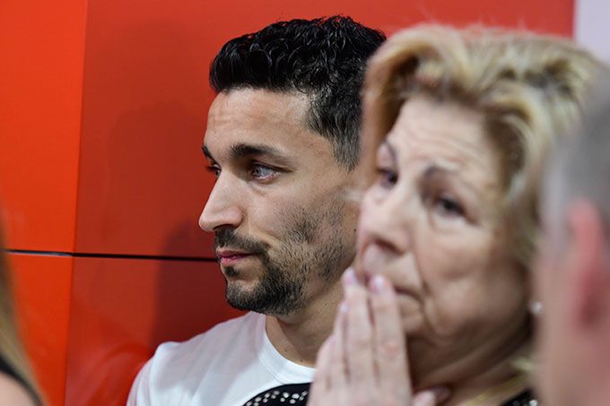  Jesús Navas, en la capilla ardiente por José Antonio Reyes..