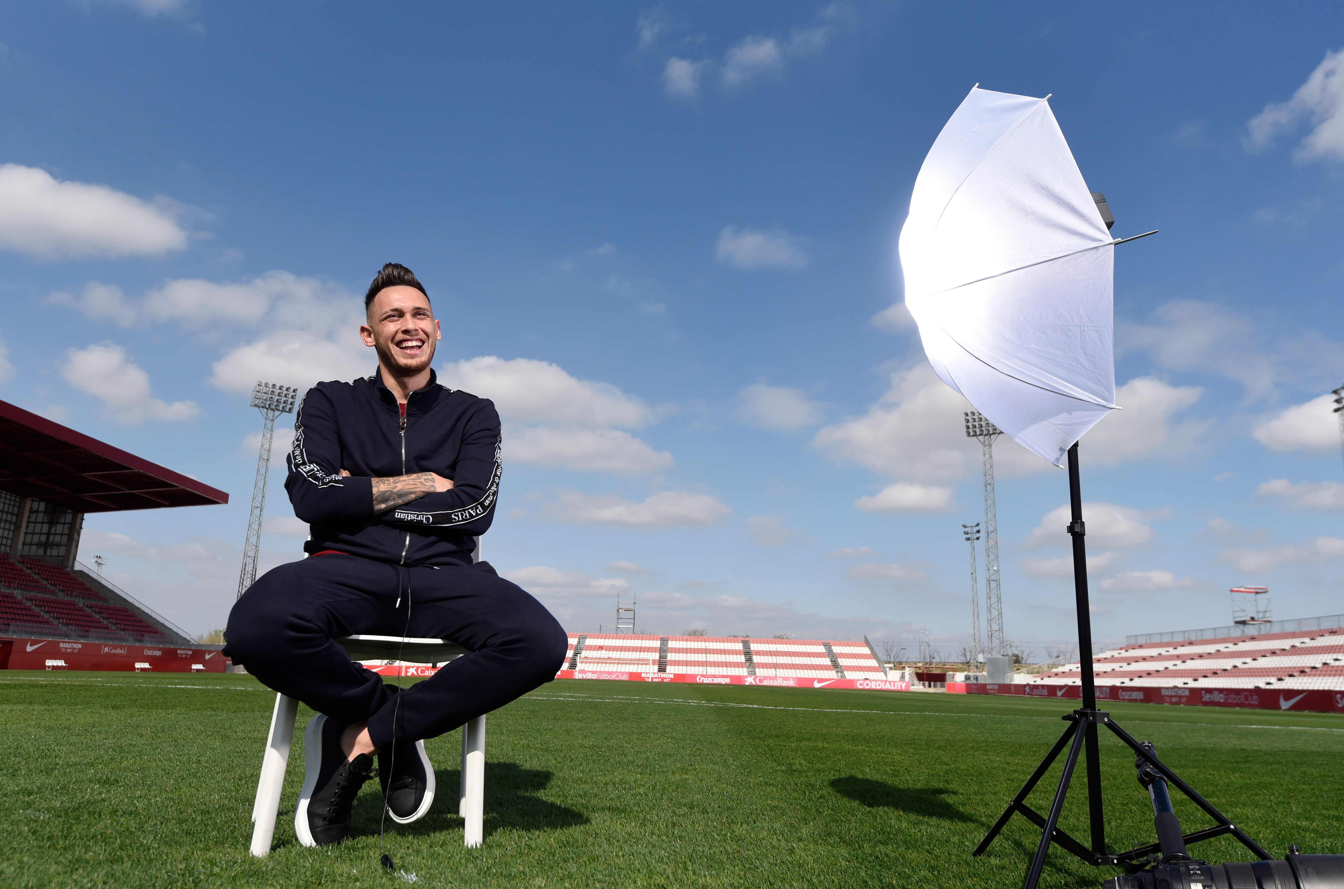  Lucas Ocampos, en su entrevista con ElDesmarque..
