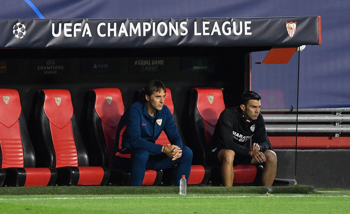  Lopetegui, en el partido ante el Krasnodar con el que comenzó el mes de noviembre.