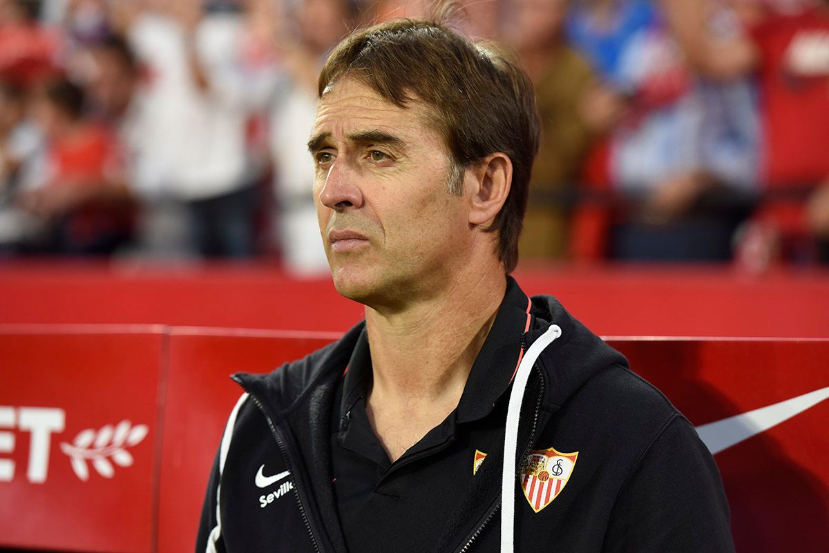  Julen Lopetegui, durante el Sevilla-Getafe de la primera vuelta.