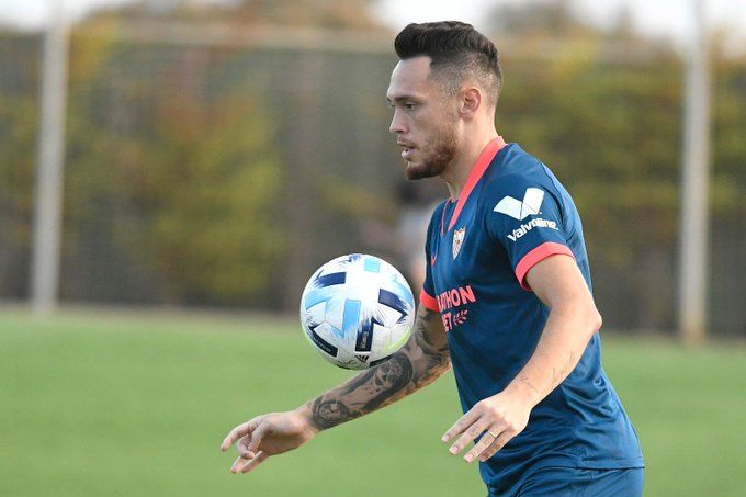 Ocampos, en el Sevilla-Athletic.