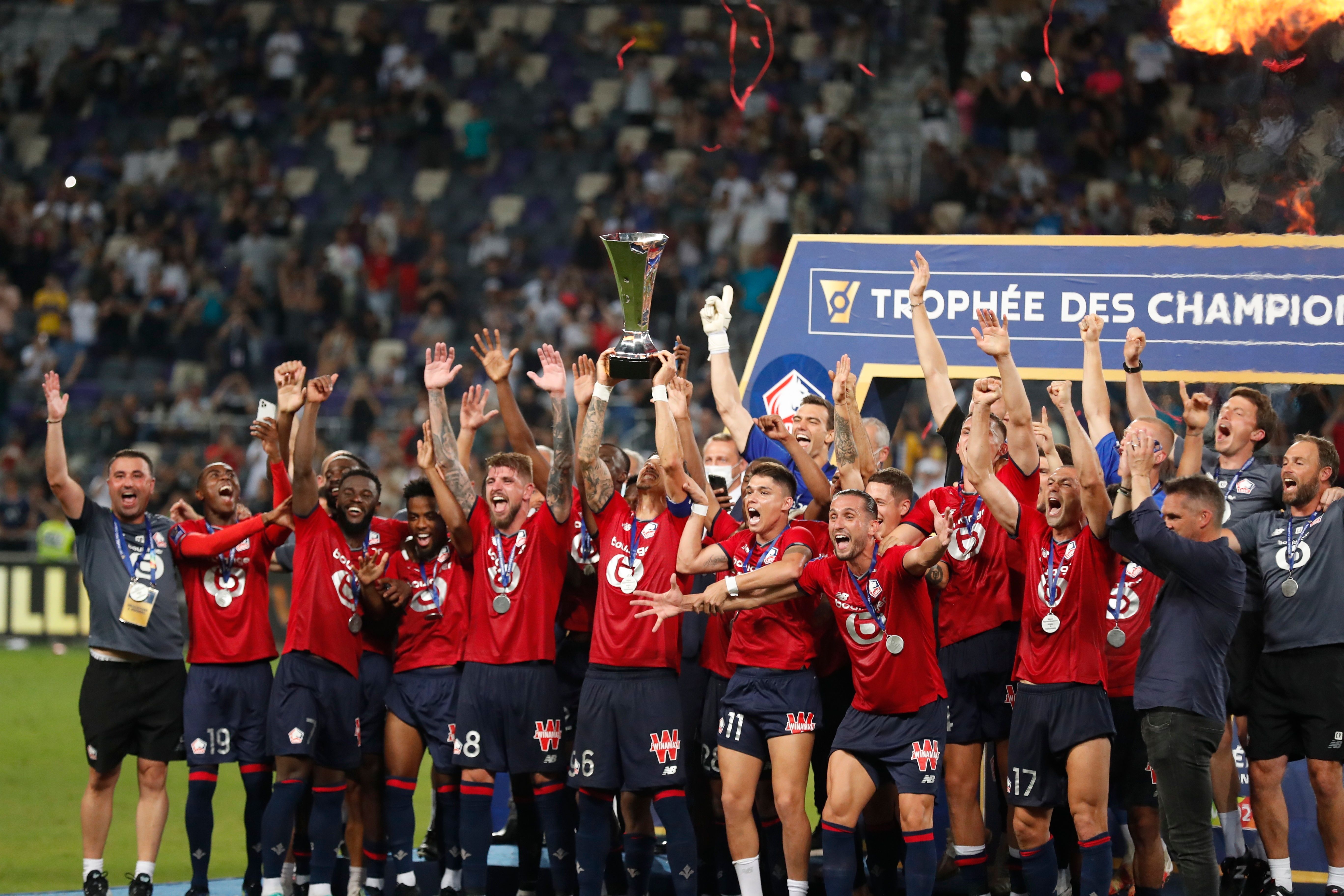 El Lille, campeón de la Supercopa de Francia.