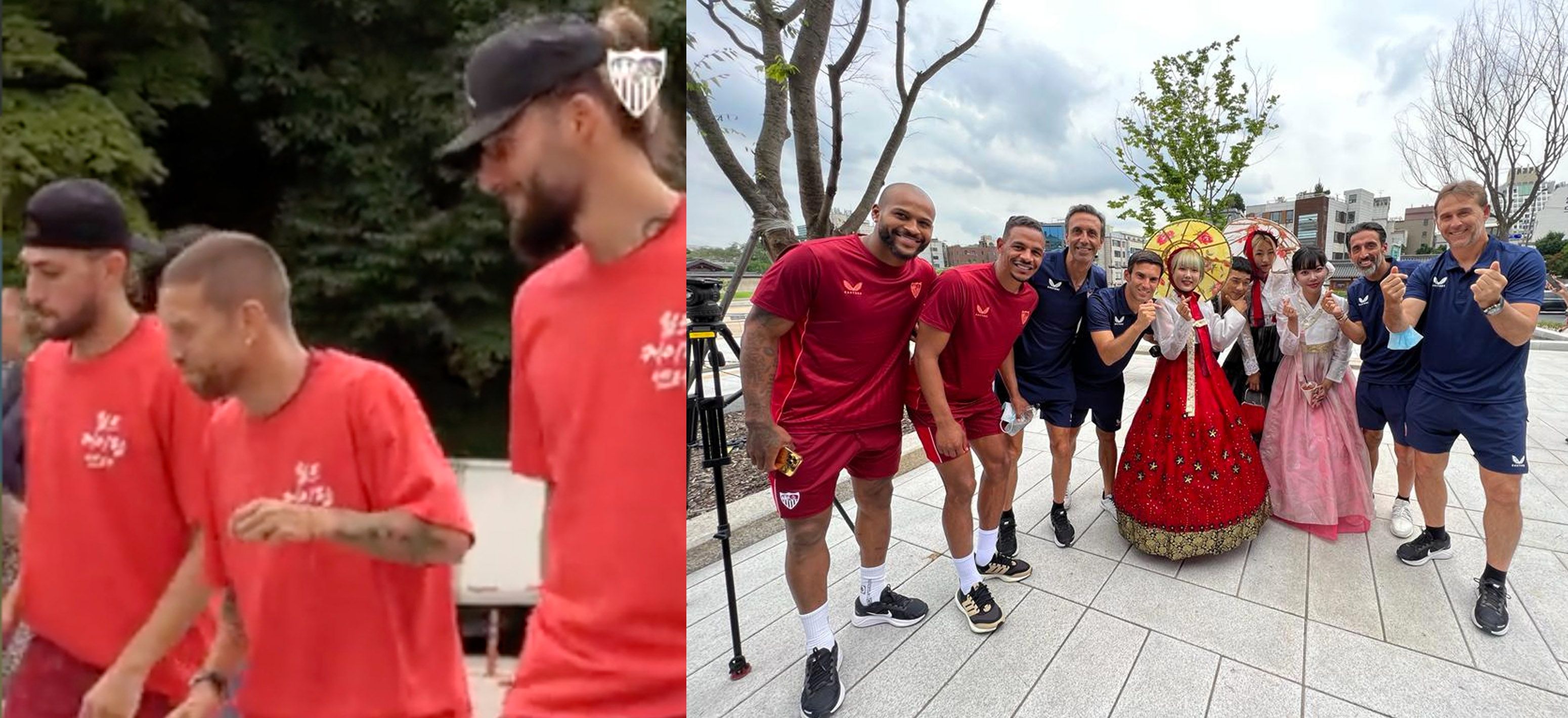  Imágenes de la jornada del Sevilla con el show del Papu, Munir y Gudelj.