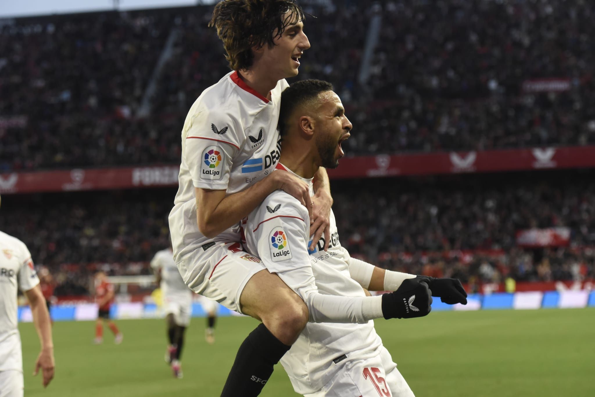  En-Nesyri celebra su gol ante el Mallorca