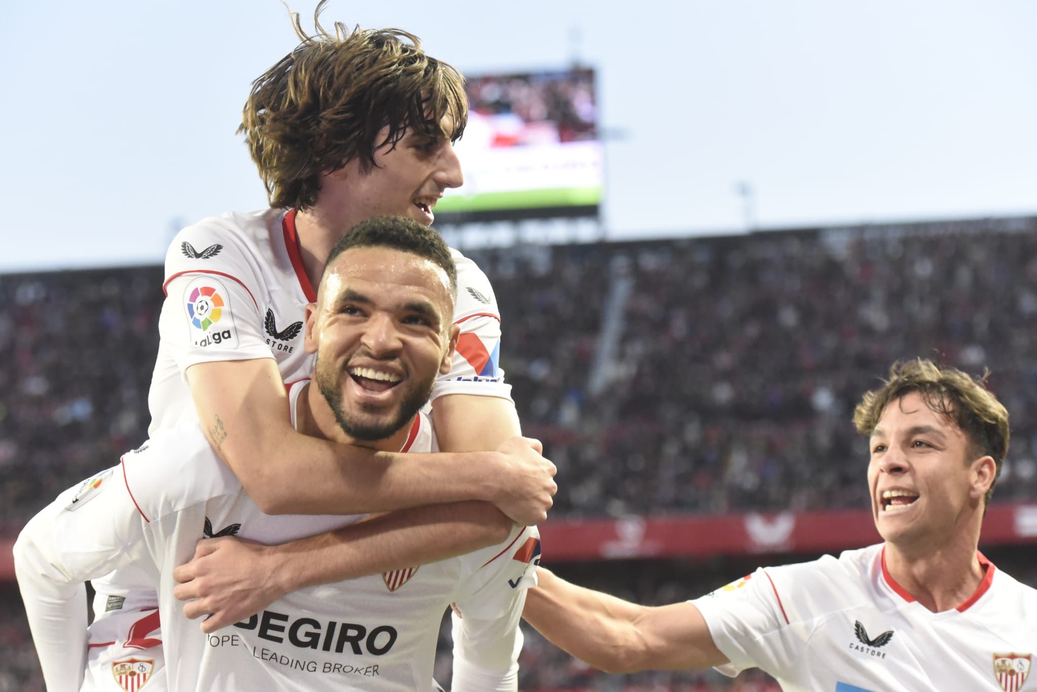  En-Nesyri celebra su gol ante el Mallorca