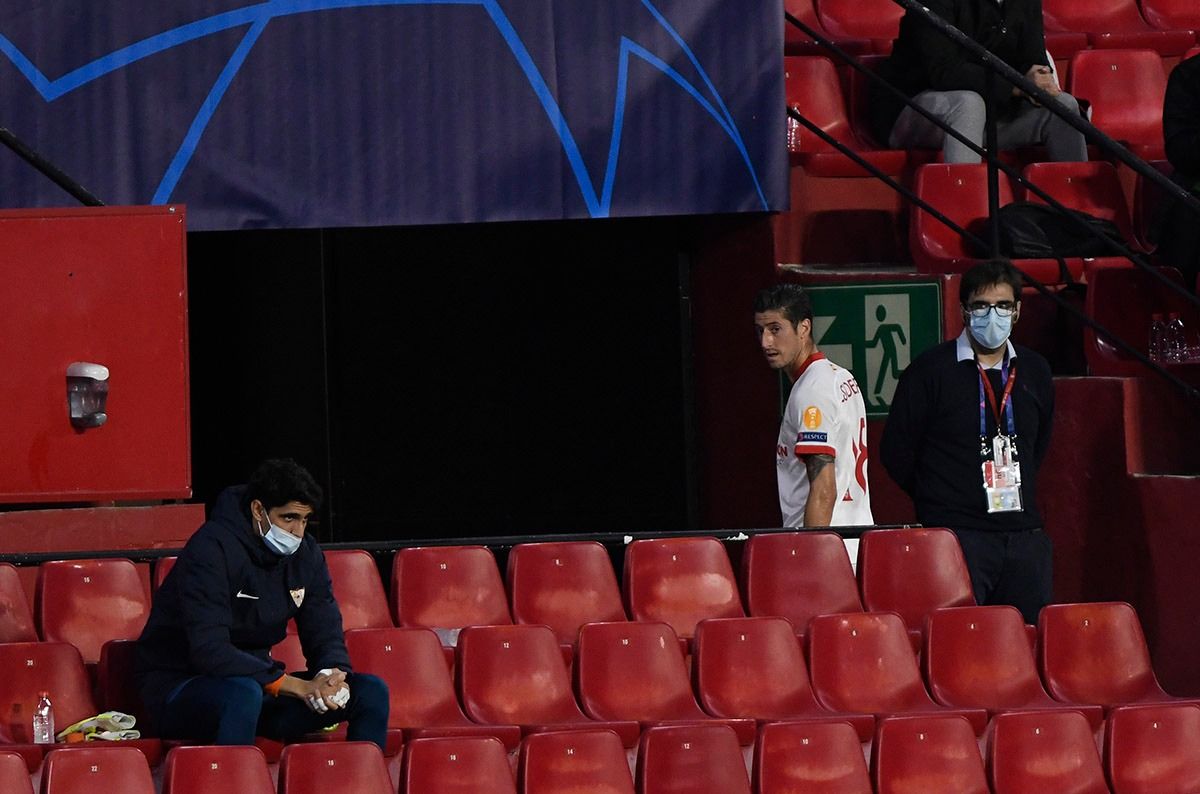 Imágenes del enfado del lateral izquierdo tras el cambio.