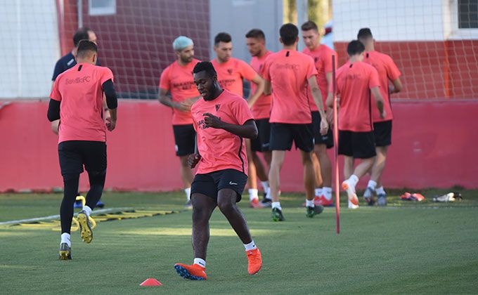  Gnagnon, en el entrenamiento de este jueves.