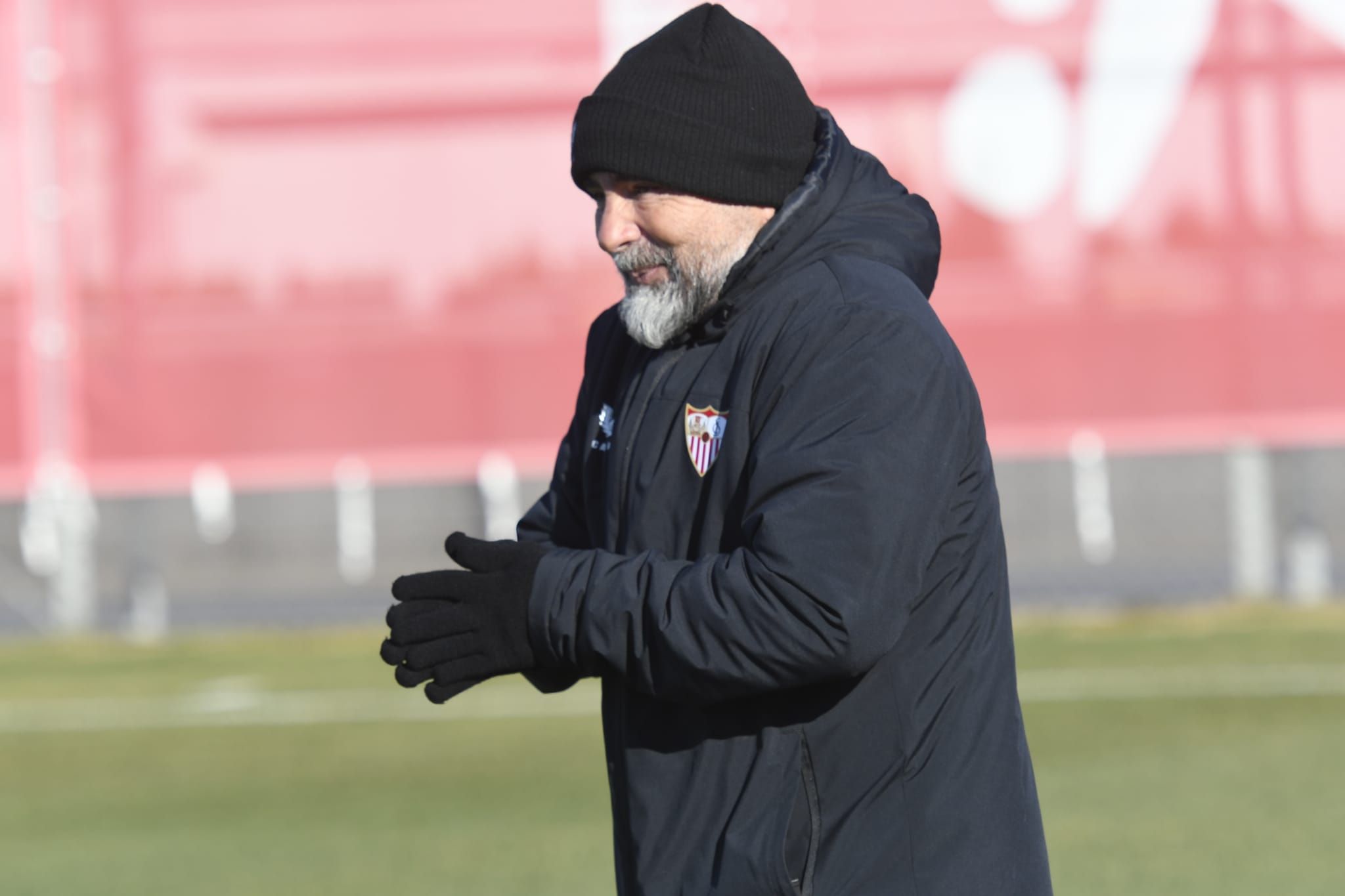 Sampaoli, durante un entrenamiento reciente.