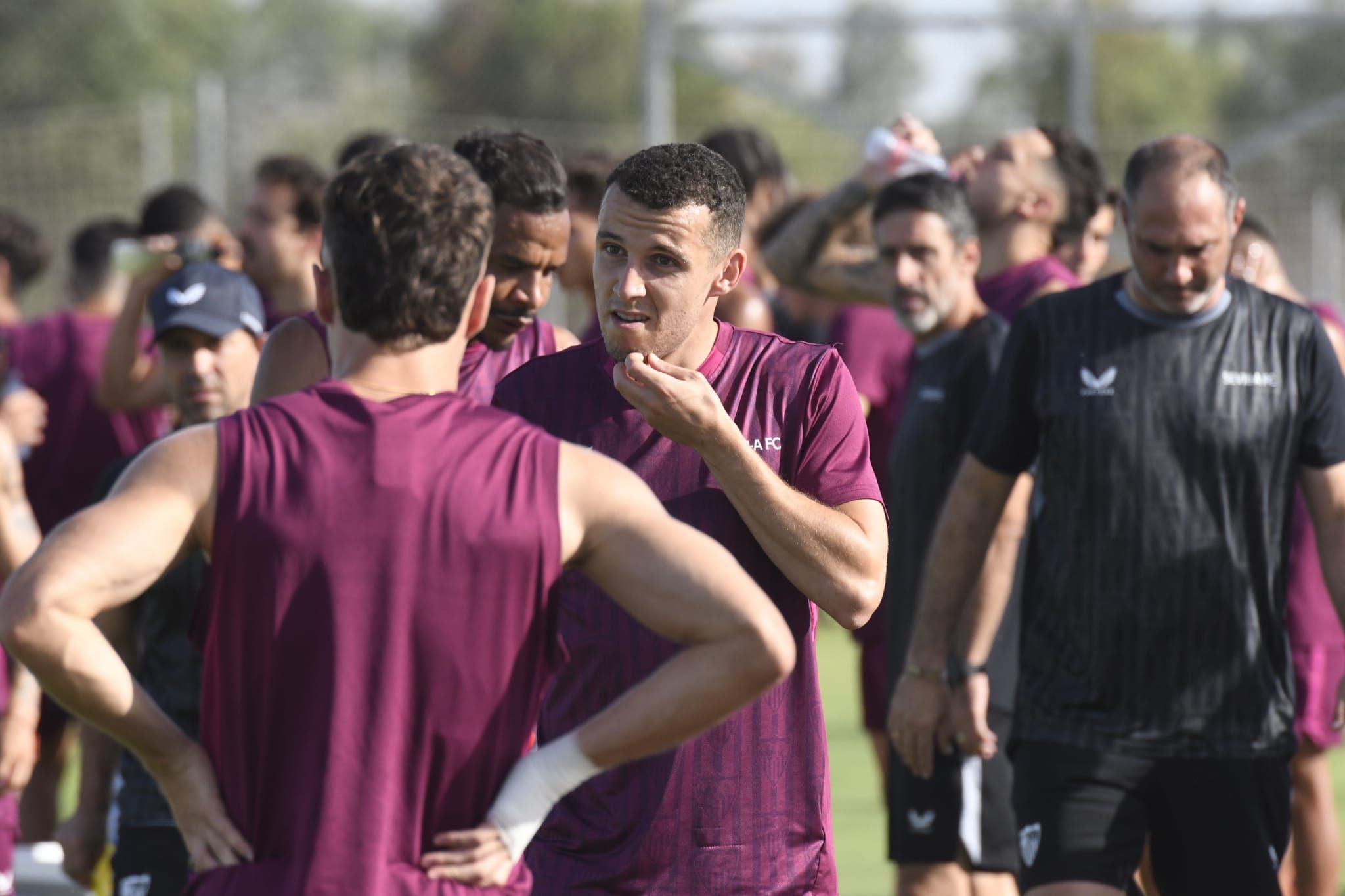 Idrissi, en un entrenamiento.