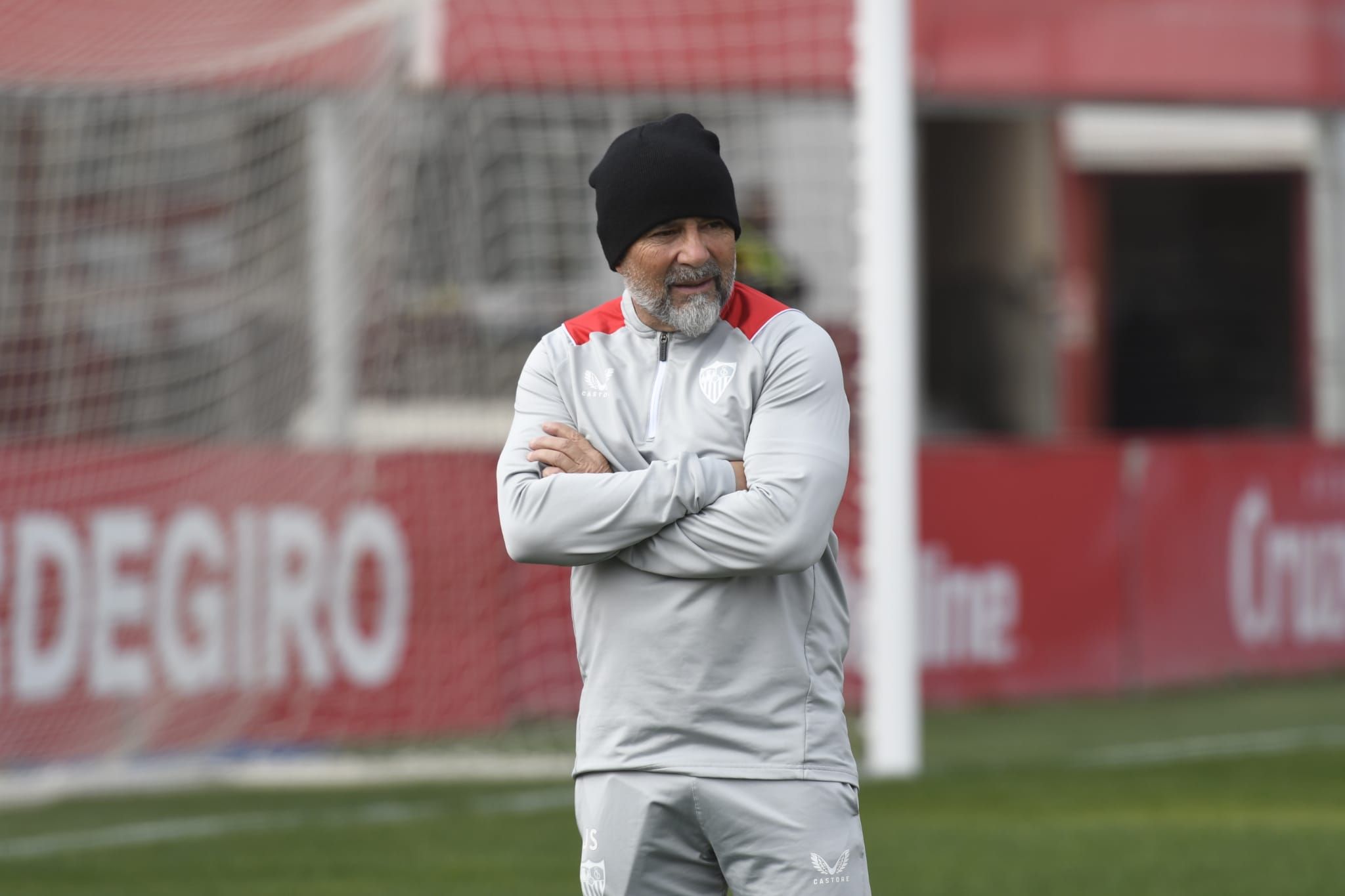  Sampaoli, en el entrenamiento de este martes.