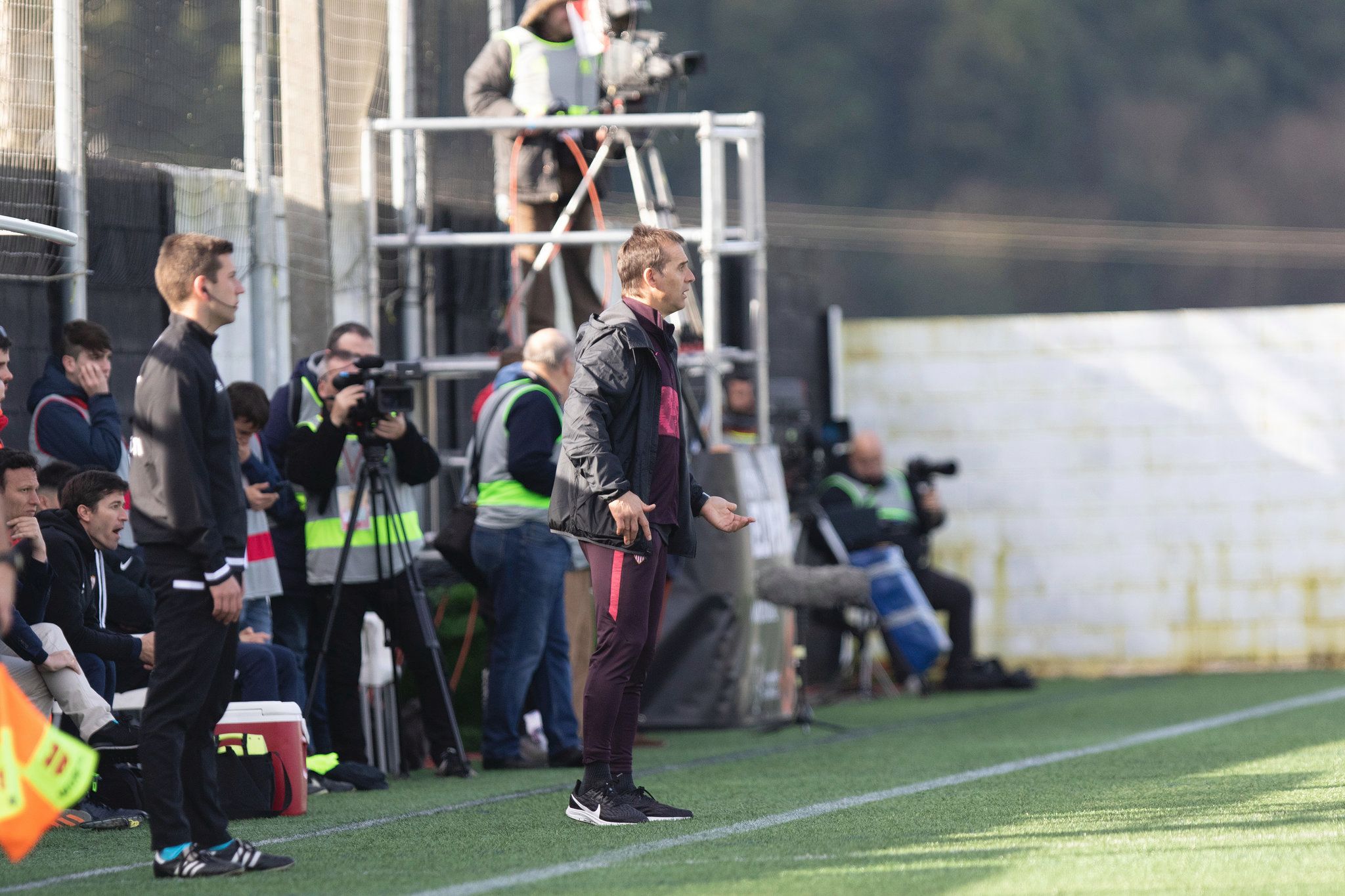  Julen Lopetegui, en el partido ante el Escobedo.
