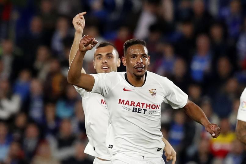  Fernando celebra su gol al Getafe.