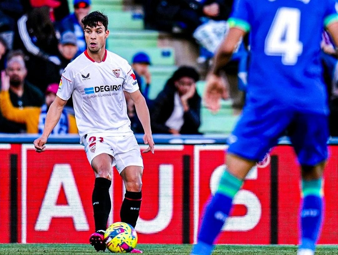 Óliver Torres, en el Getafe-Sevilla.