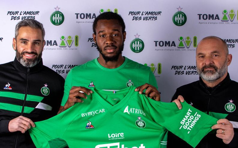 Gnagnon, en su presentación con el Saint-Étienne.