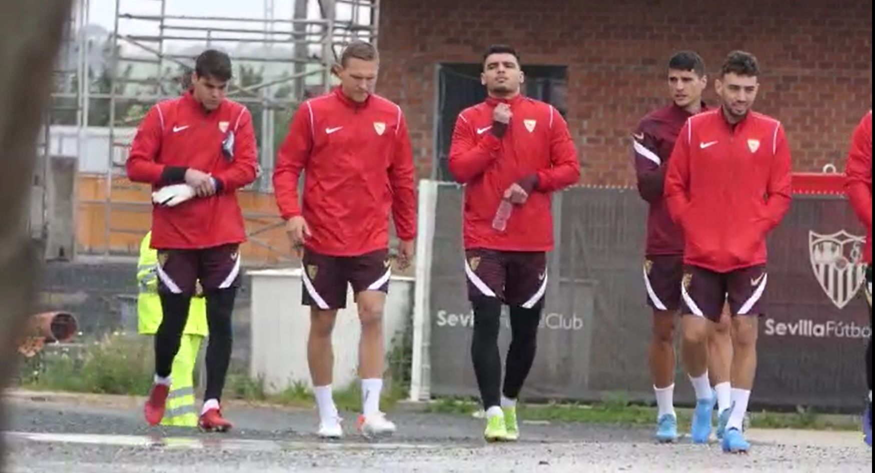  Imagen del entrenamiento de este jueves.