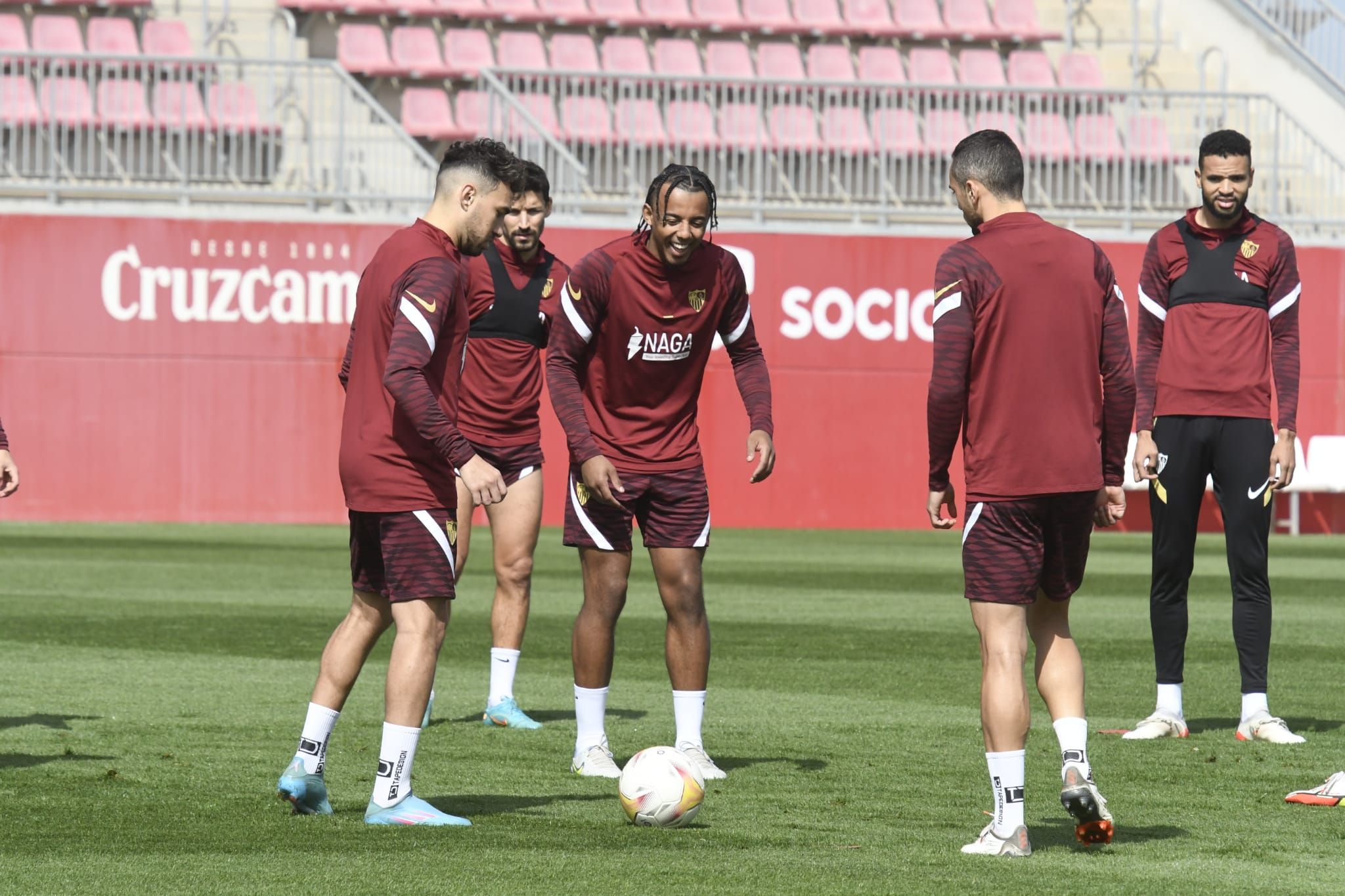  Imagen del entrenamiento de este sábado