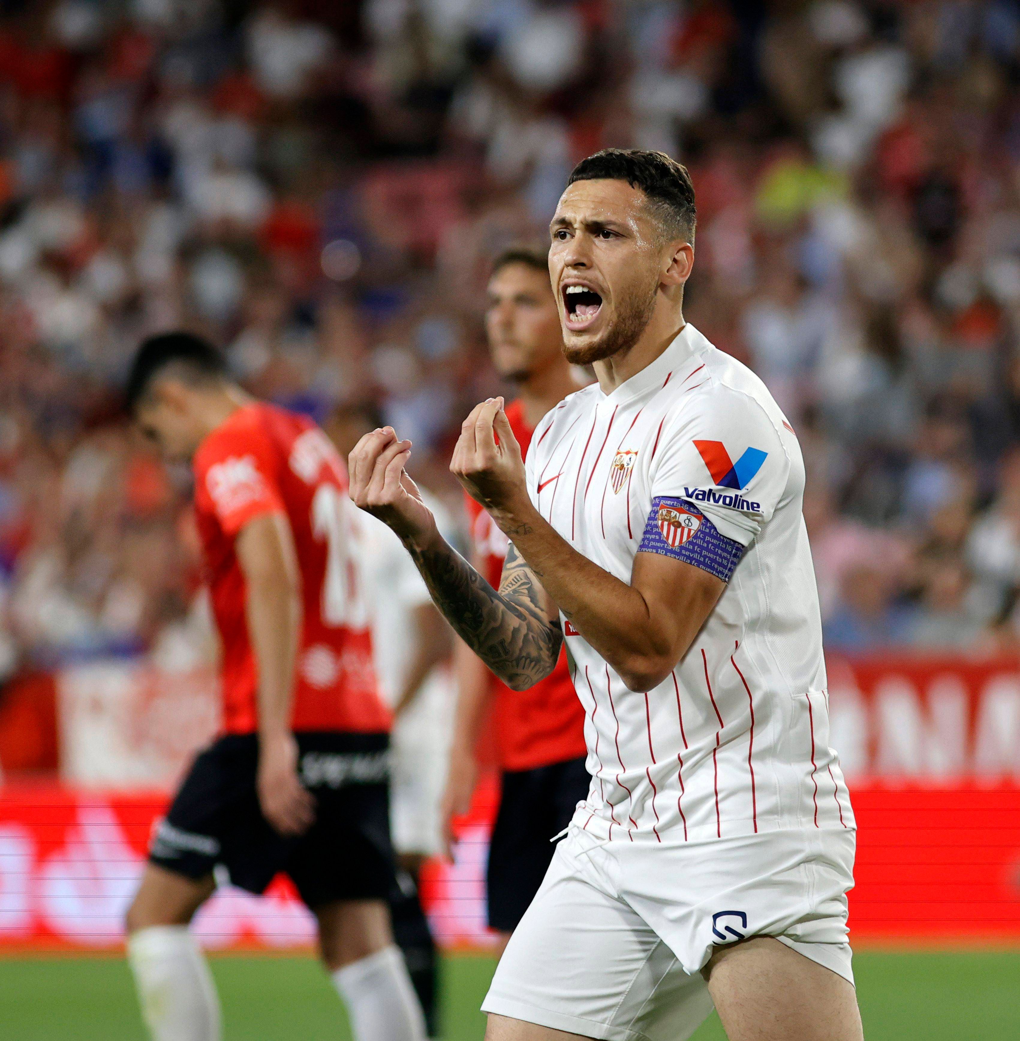  Ocampos protesta en el Sevilla-Mallorca.