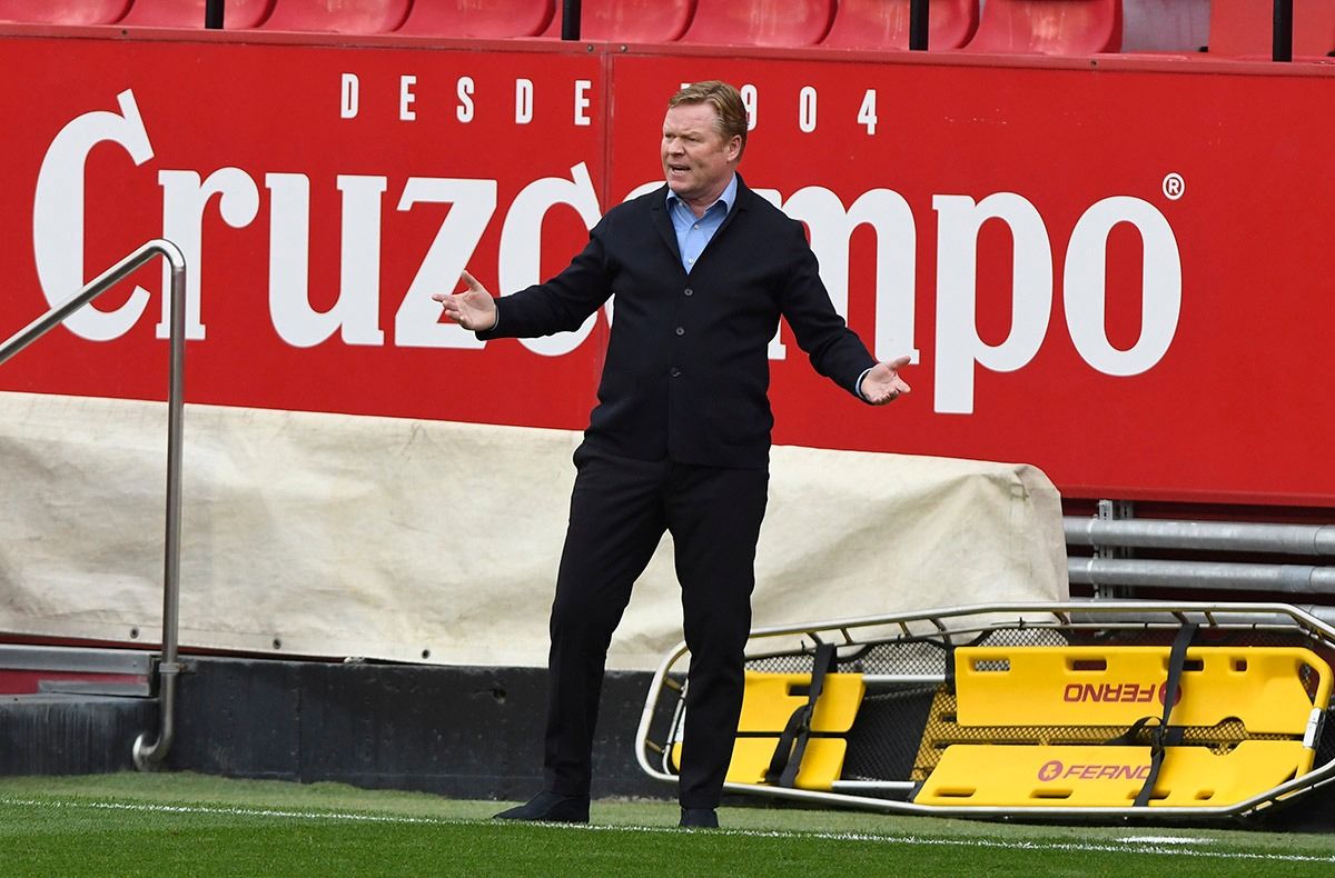 Koeman, en el Sánchez-Pizjuán.