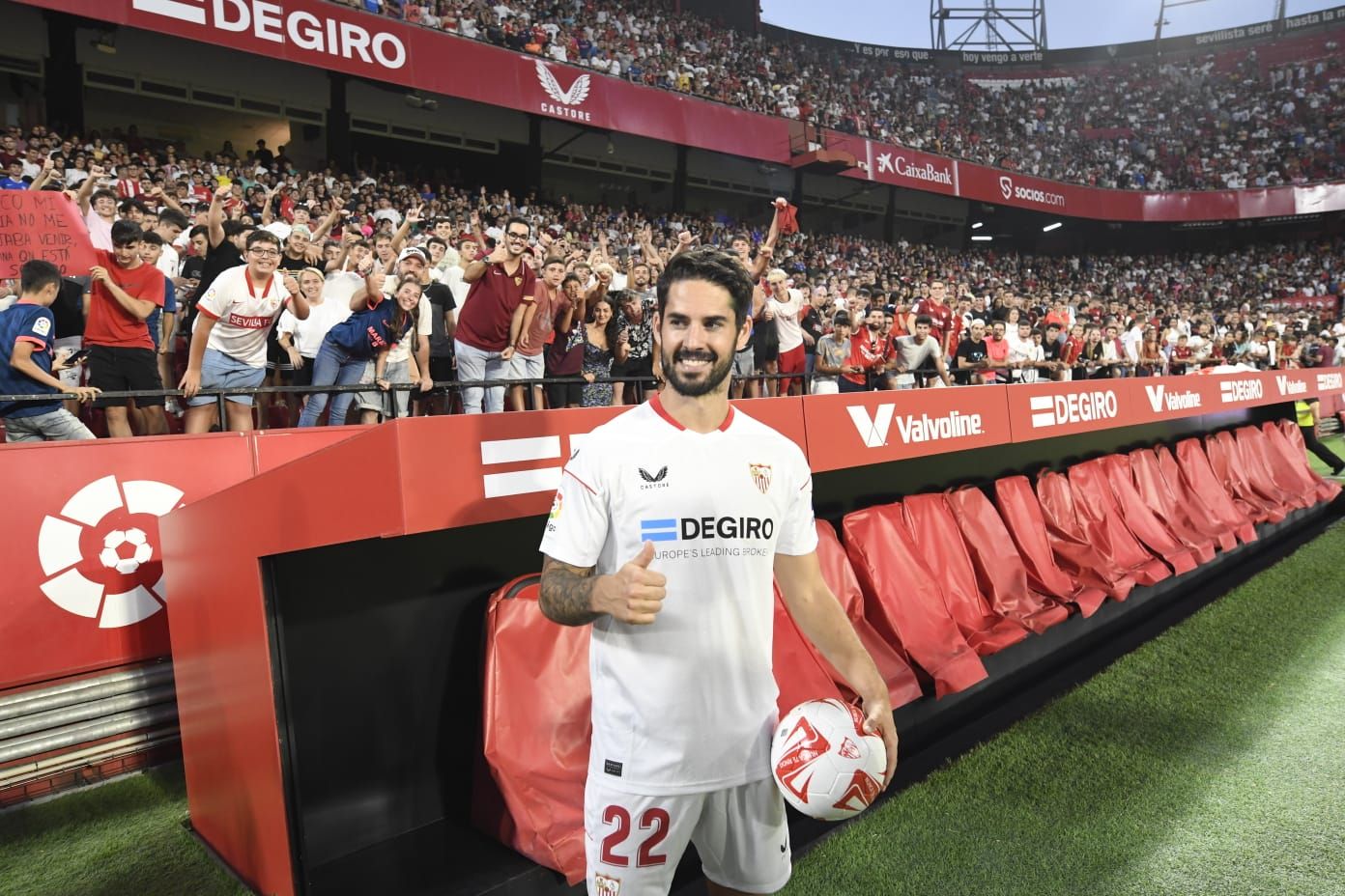  Isco Alarcón, en su presentación con el Sevilla FC.