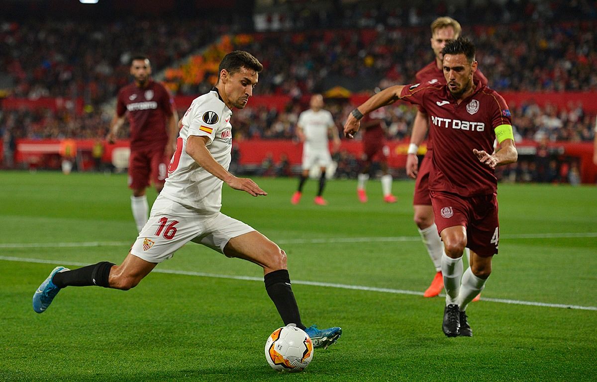  Jesús Navas, en el Sevilla FC - Cluj de Europa League.
