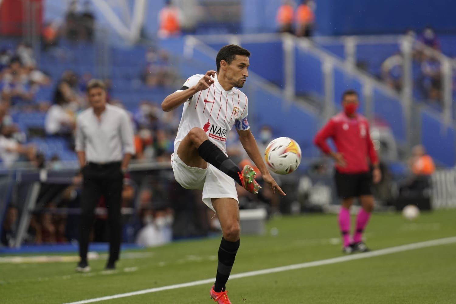  Jesús Navas ante el Getafe.
