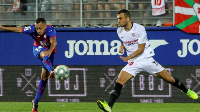 Joan Jordán, en el Éibar-Sevilla.