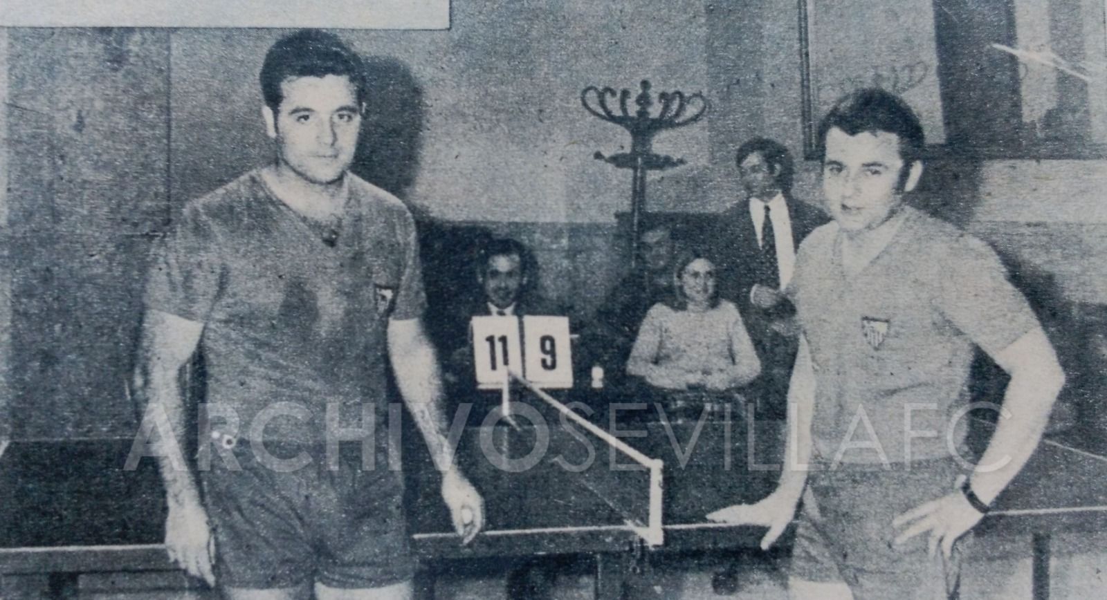  Jugadores de tenis de mesa.