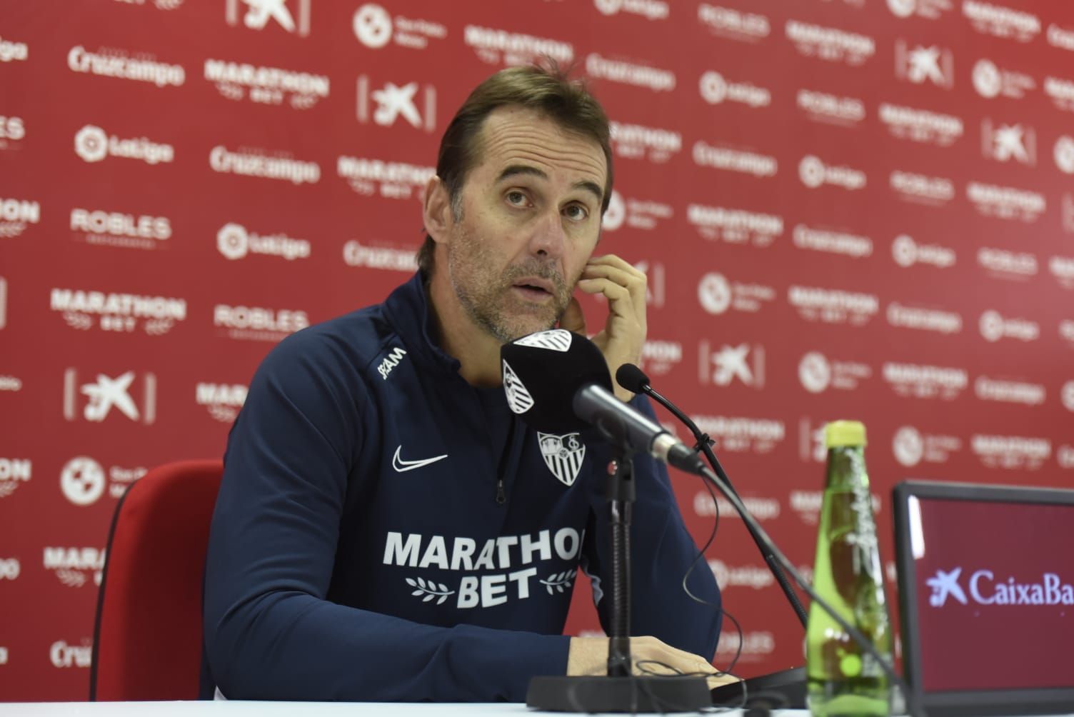  Julen Lopetegui, en rueda de prensa.