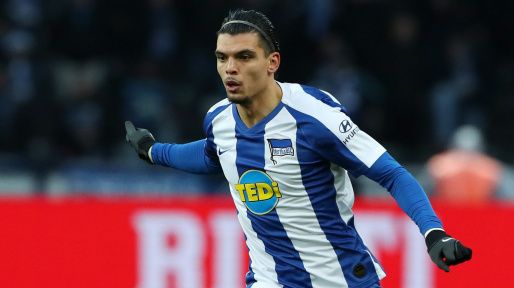 Karim Rekik, con el Hertha de Berlín.