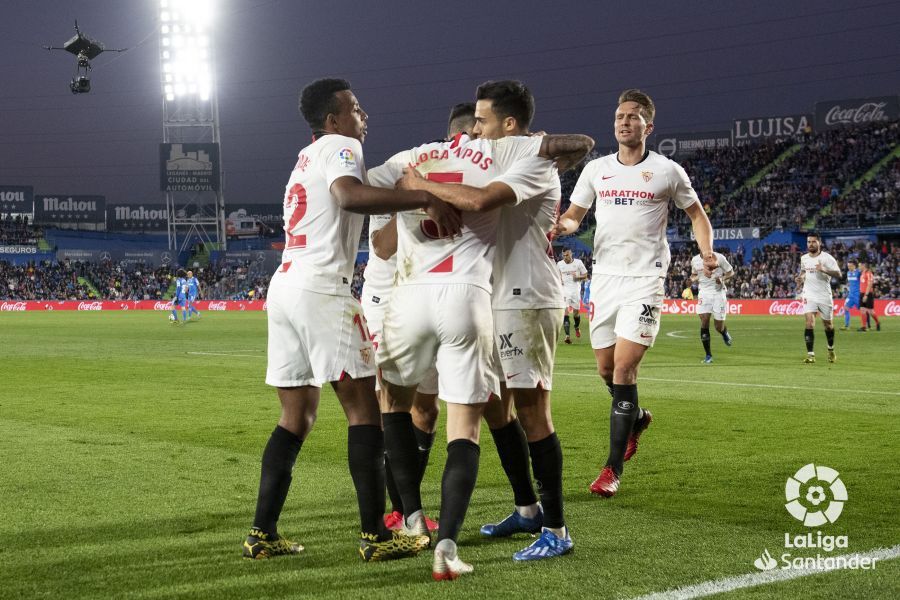  Koundé, celebrando un gol ante el Getafe.