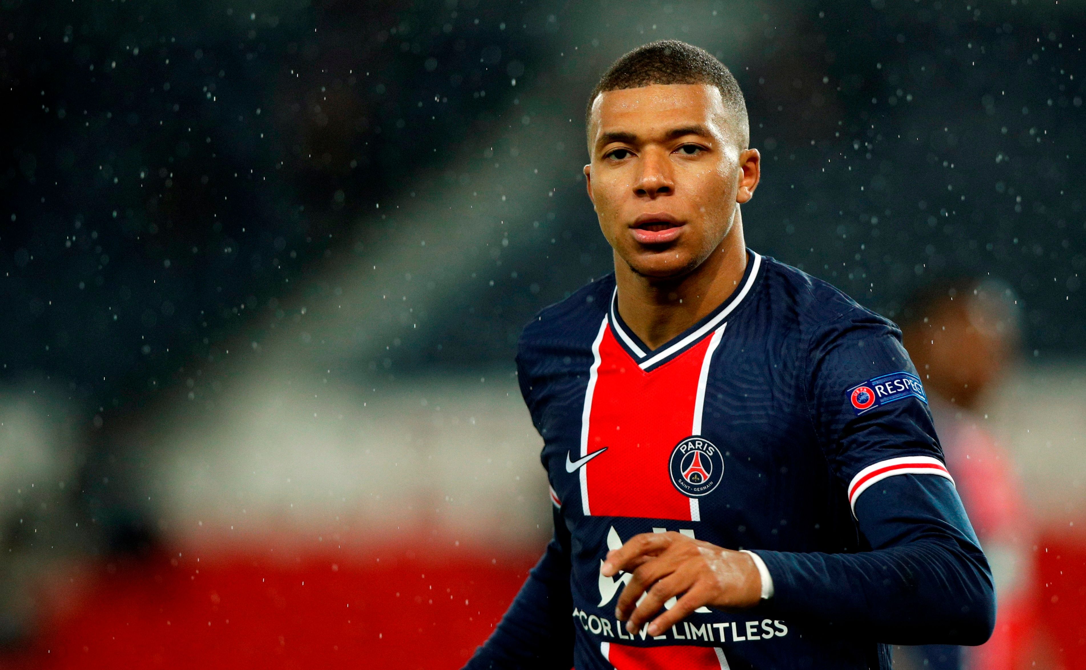 Kylian Mbappé, en un partido con el PSG.