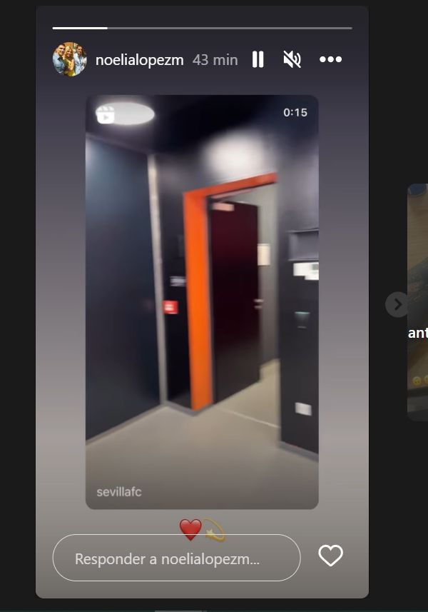  La reacción de Noelia, la mujer de José Antonio Reyes, al vídeo del Sevilla.