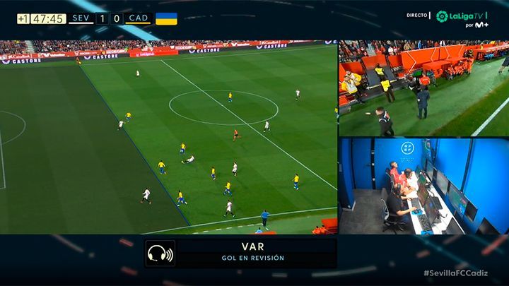  Gol anulado a Lamela.