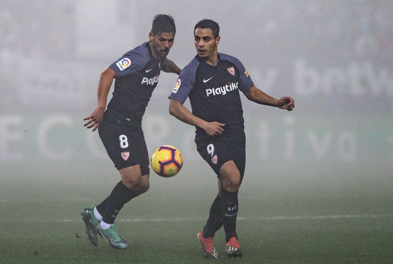  Ben Yedder, junto a Nolito, en el partido ante el Leganés el pasado curso.