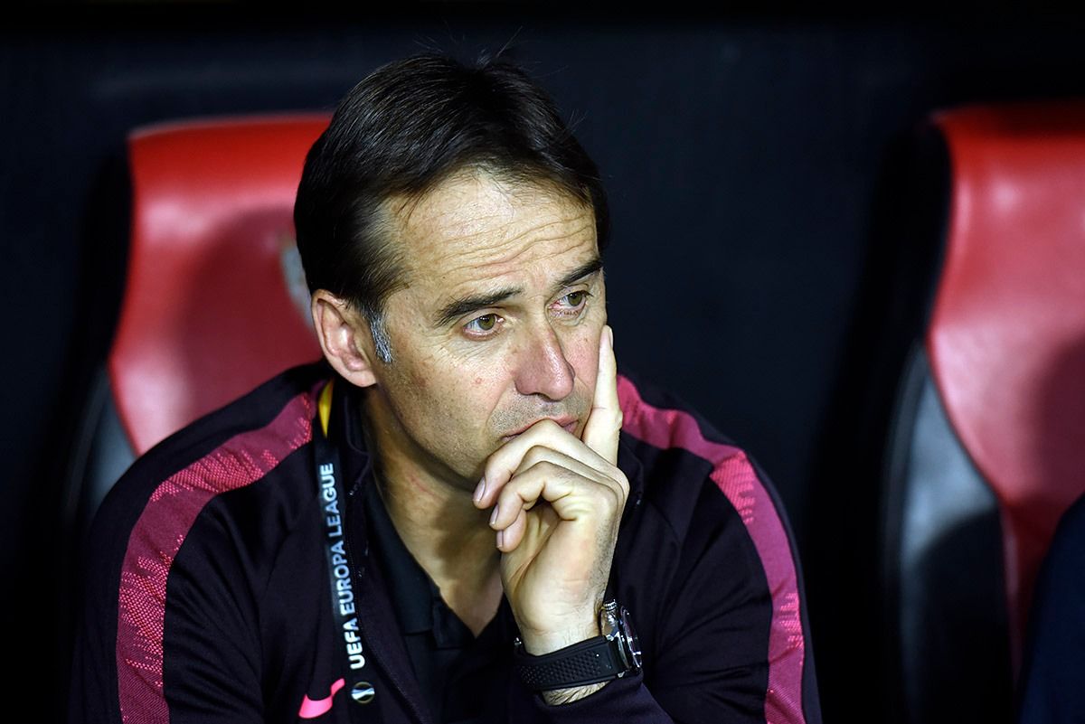  Lopetegui, en un partido de la pasada Europa League.