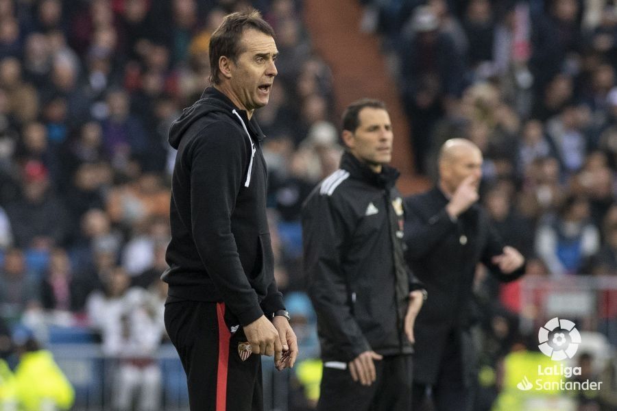 Lopetegui, en el Real Madrid - Sevilla..