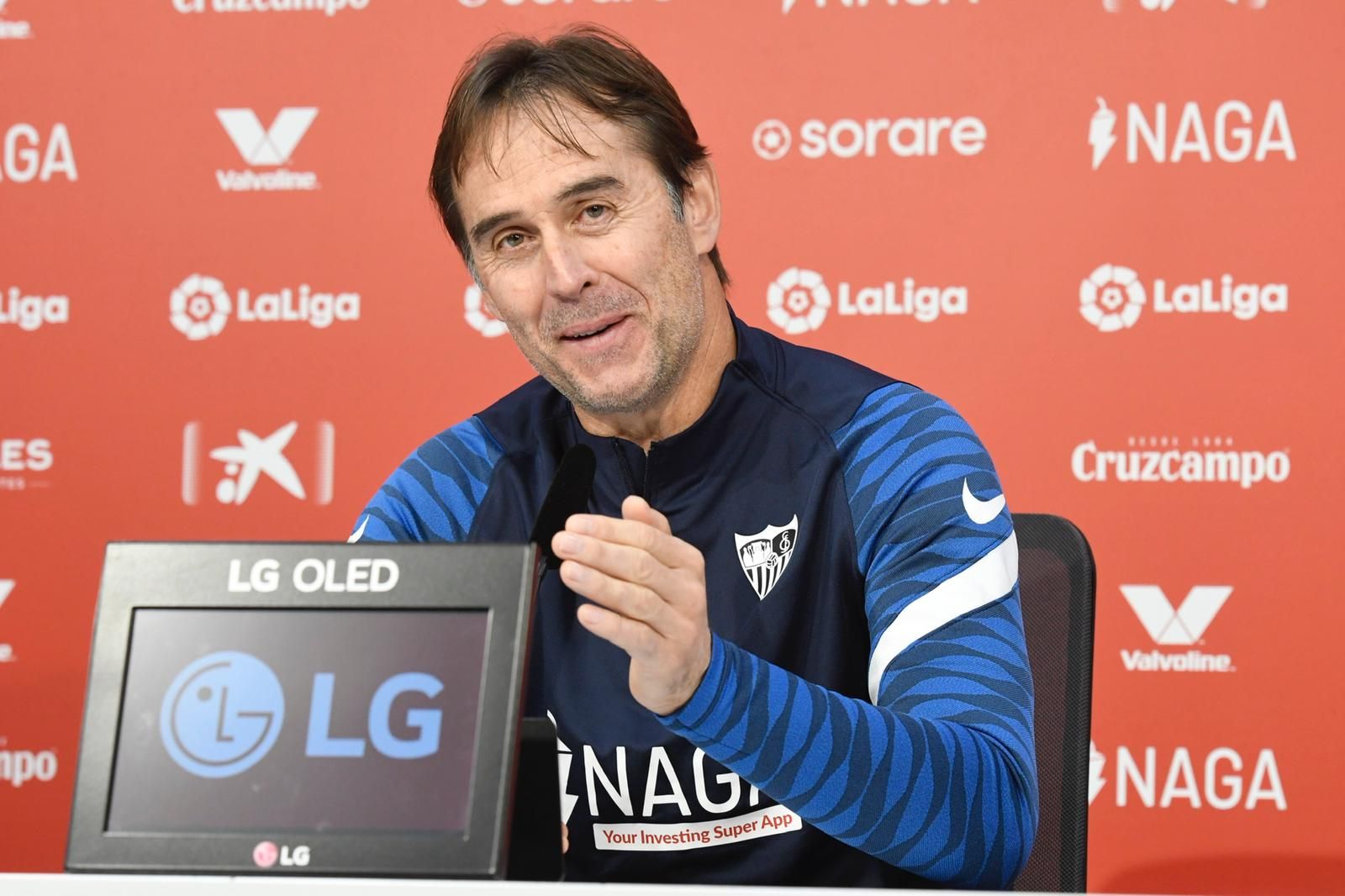  Lopetegui, en la rueda de prensa previa al partido ante el Valencia.