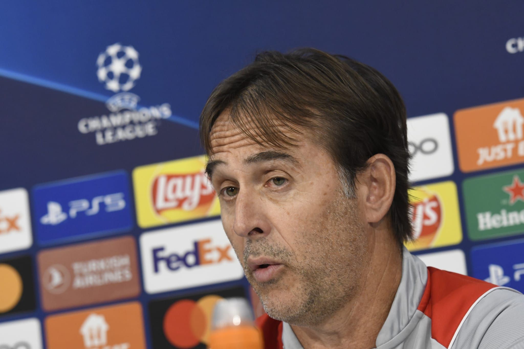 Lopetegui, en la rueda de prensa