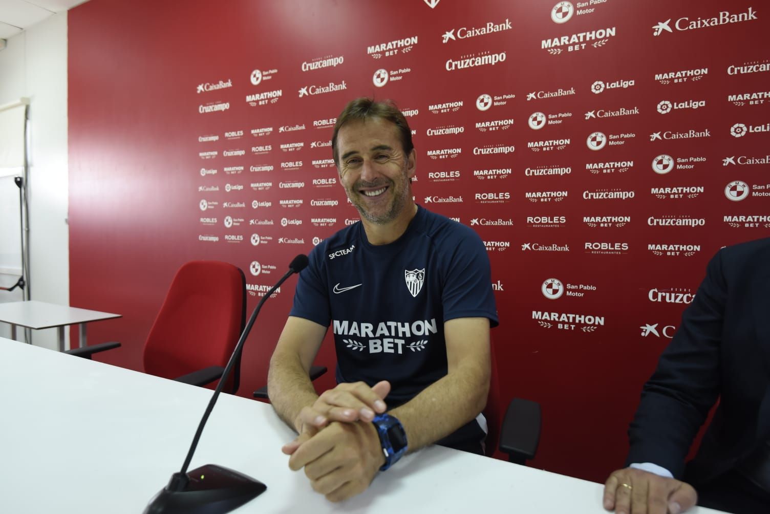  Julen Lopetegui, en la rueda de prensa d este sábado.