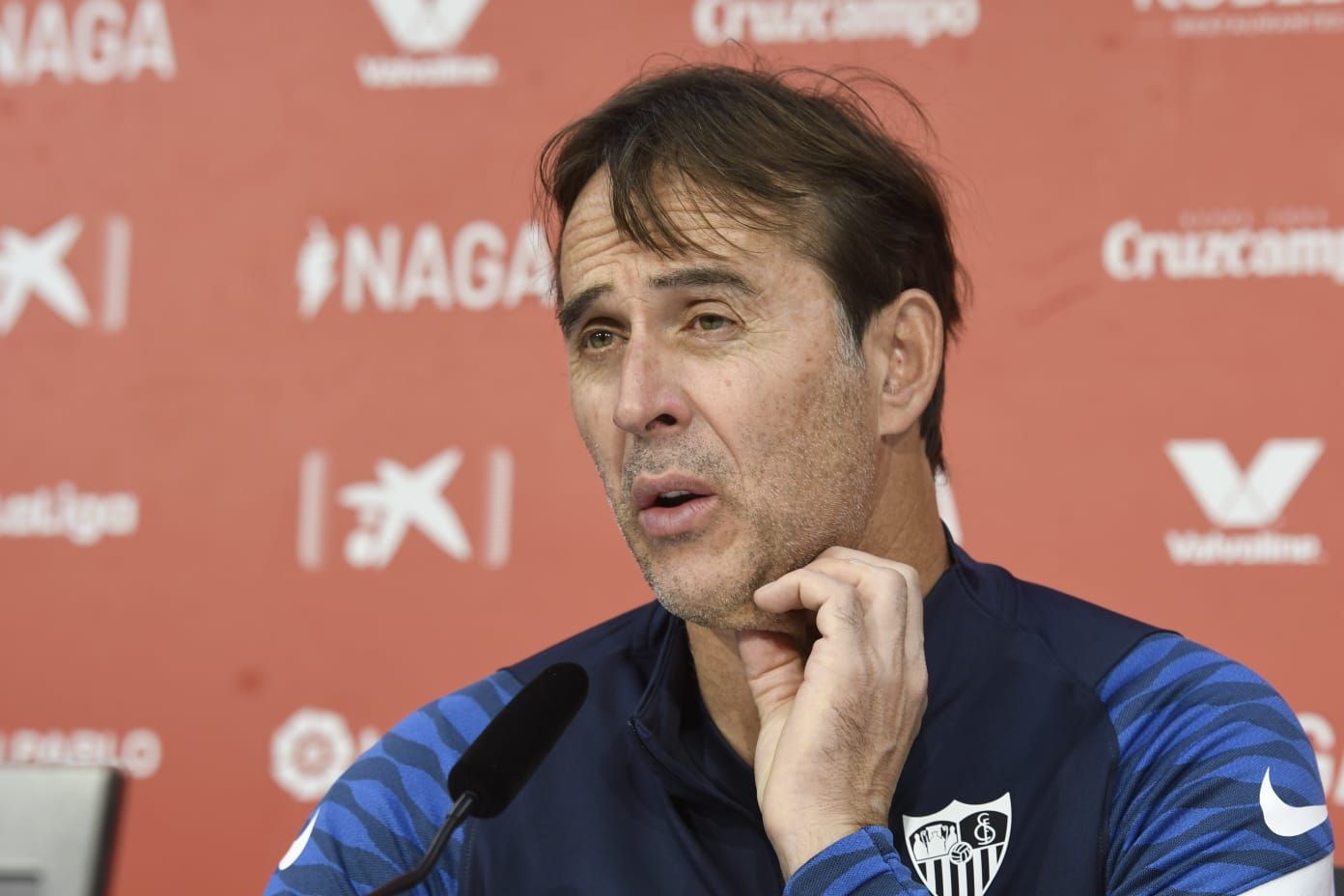 Lopetegui, en la rueda de prensa previa al partido ante el Andratx.
