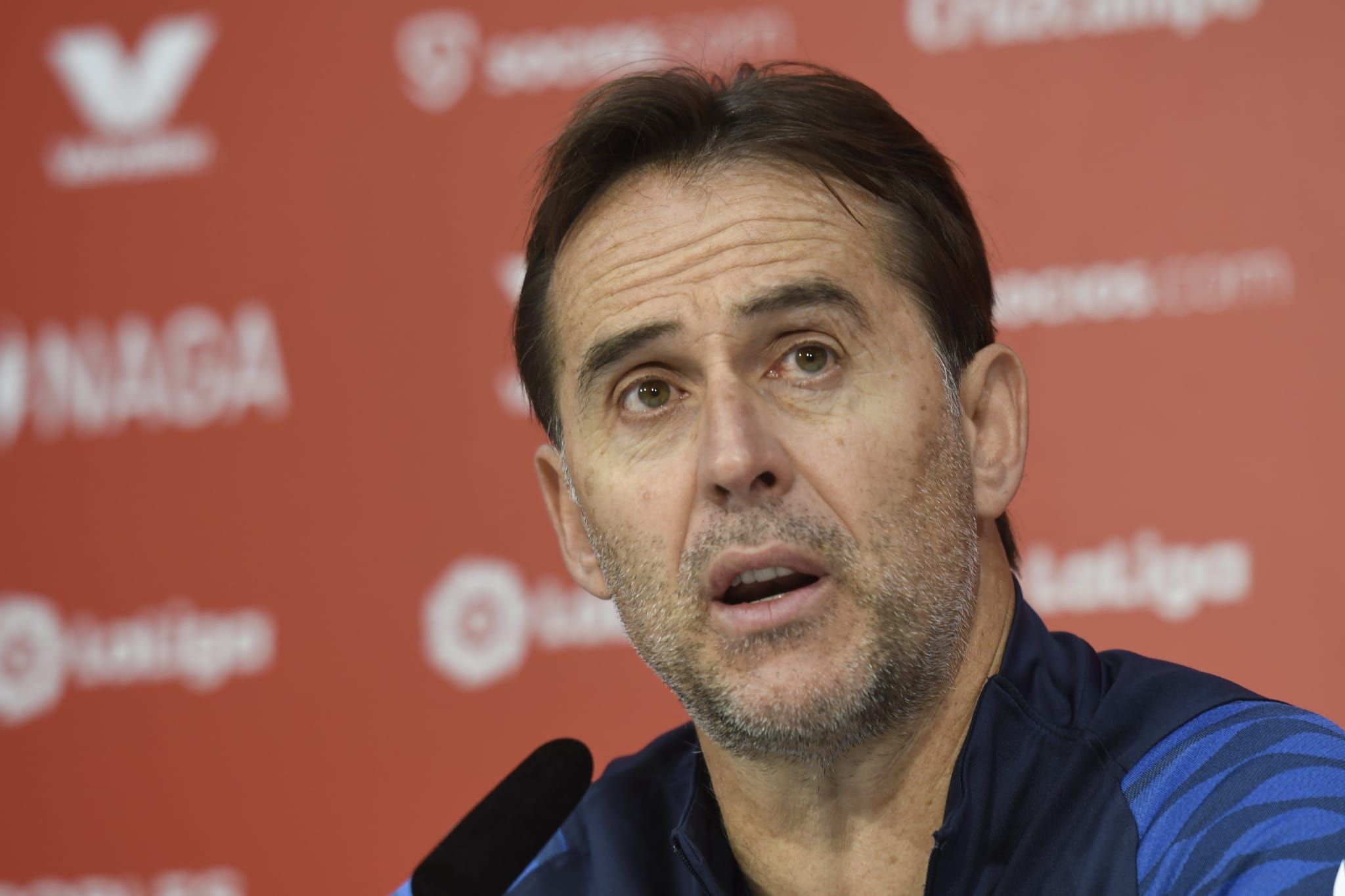 Lopetegui, en rueda de prensa.