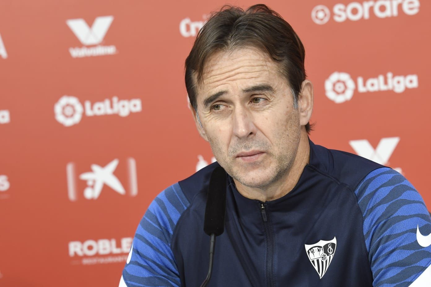  Lopetegui, en rueda de prensa.