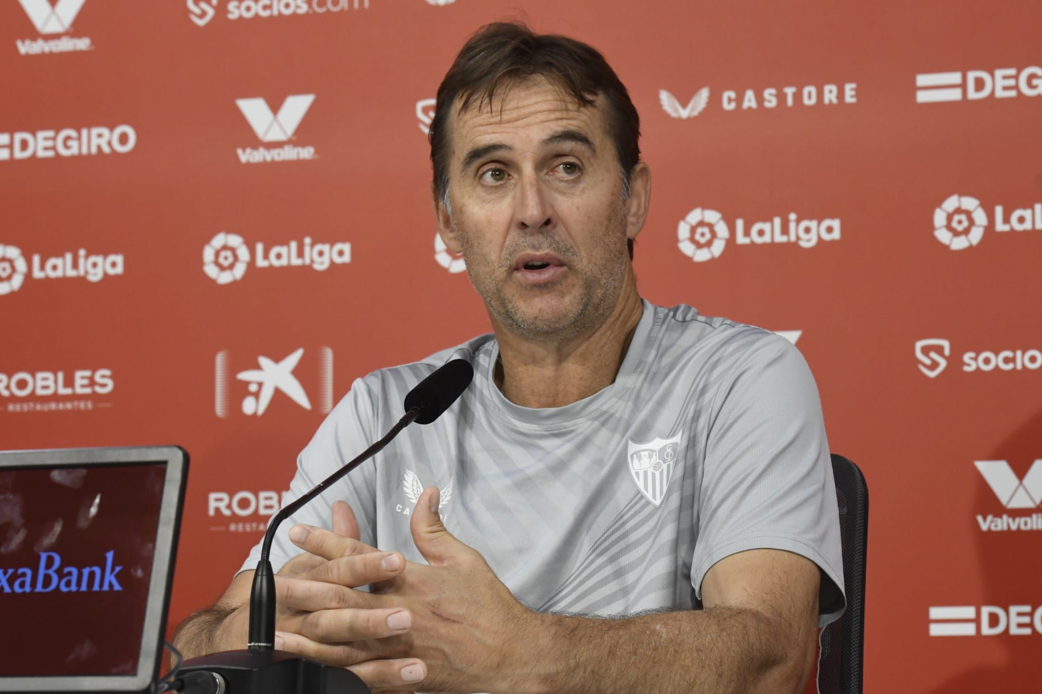  Lopetegui, en la rueda de prensa previa al partido ante el Villarreal.