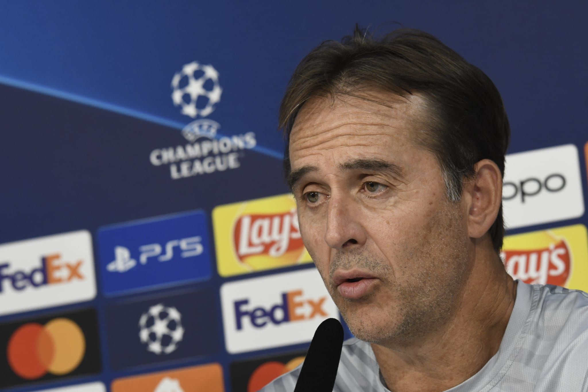  Lopetegui, en la previa del City.