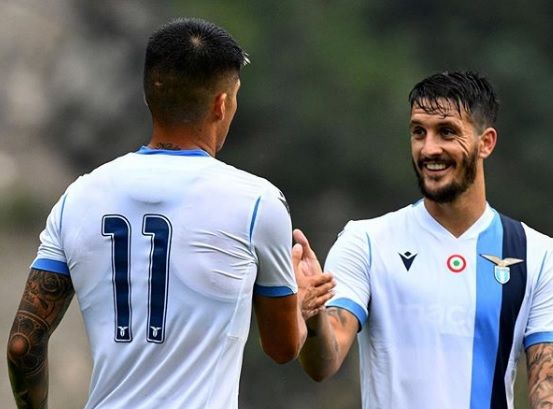  Joaquín Correa, junto al también exsevilista Luis Alberto.