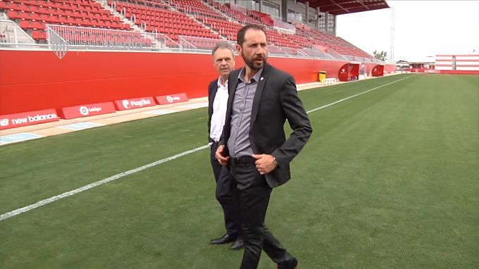  Pablo Machín, junto a Joaquín Caparrós.