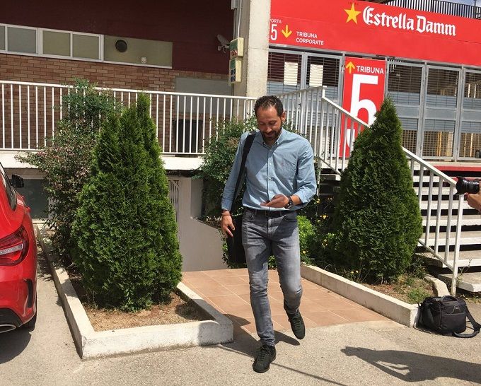  Pablo Machín, el día que cerró su salida del Girona.