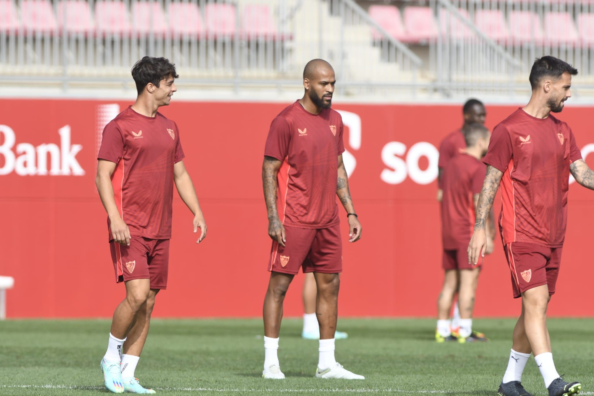  Marcao, en el entrenamiento.