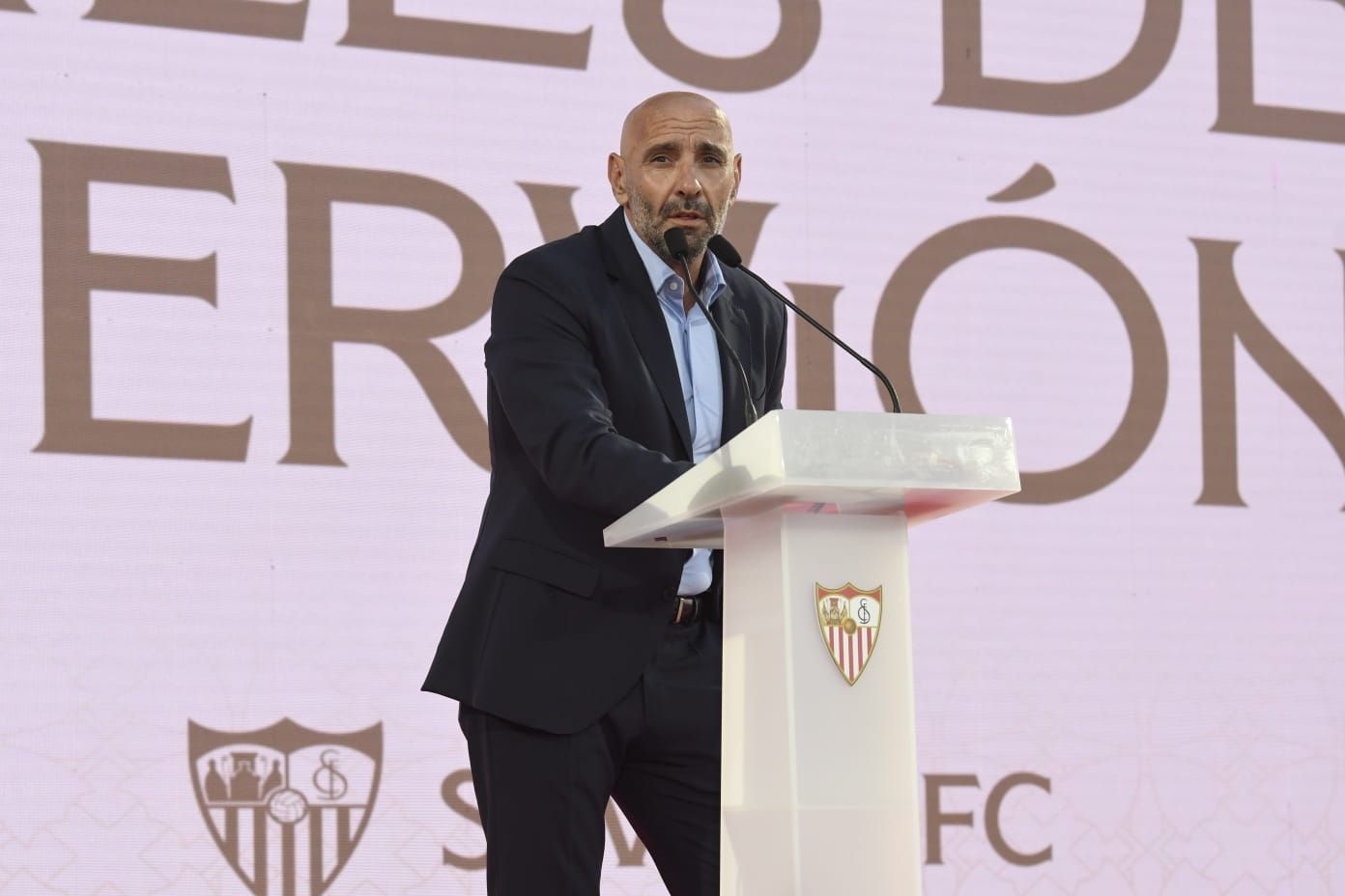  Monchi, en el homenaje a los FIeles de Nervión
